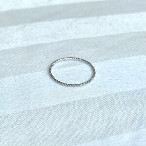 Catbird Twisted Stacker Ring